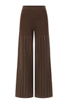 SWAYING 25 Fall/Winter Collection: Beaded Embroidery Cashmere Straight-Leg Pants SW-SW25AW3B20C3S2-KF (Coffee)